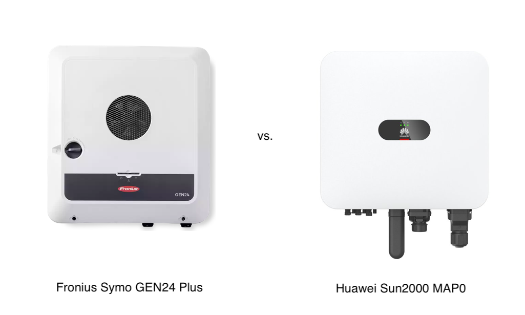 Fronius Symo GEN24 Plus und Huawei SUN2000 MAP0 im Vergleich